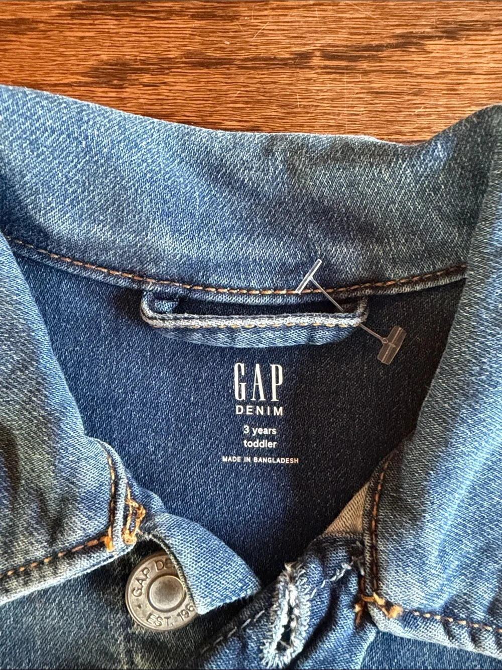GAP Kids Blue Denim Jacket - Button Front with Chest Pockets